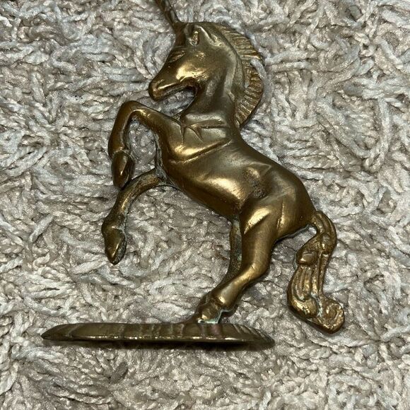 Vintage Bronze Unicorn Upright - Picture 9 of 12